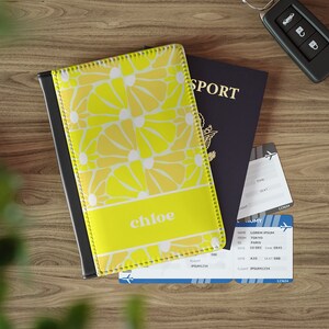 Personalizado Retro Boho personalizado cuero pasaporte cubierta personalizada viaje cartera bolsa personalizada etiqueta de equipaje regalo de luna de miel