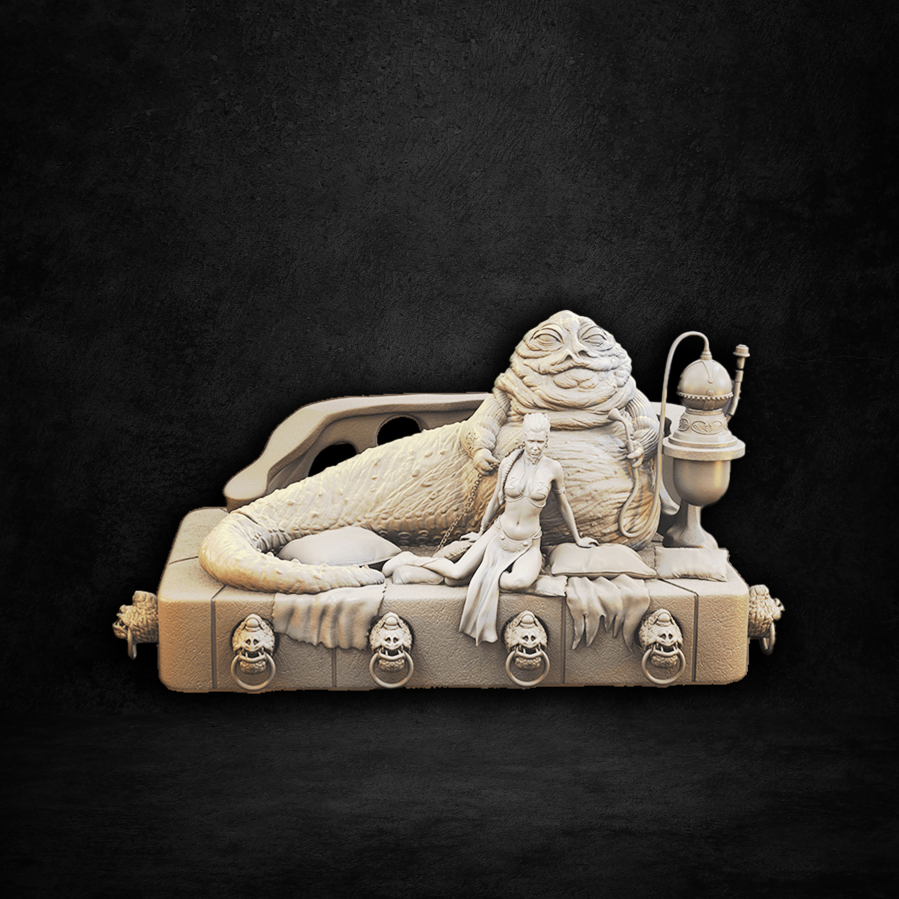 Jabba The Hutt & Princess Leia - STL files for 3D Printing