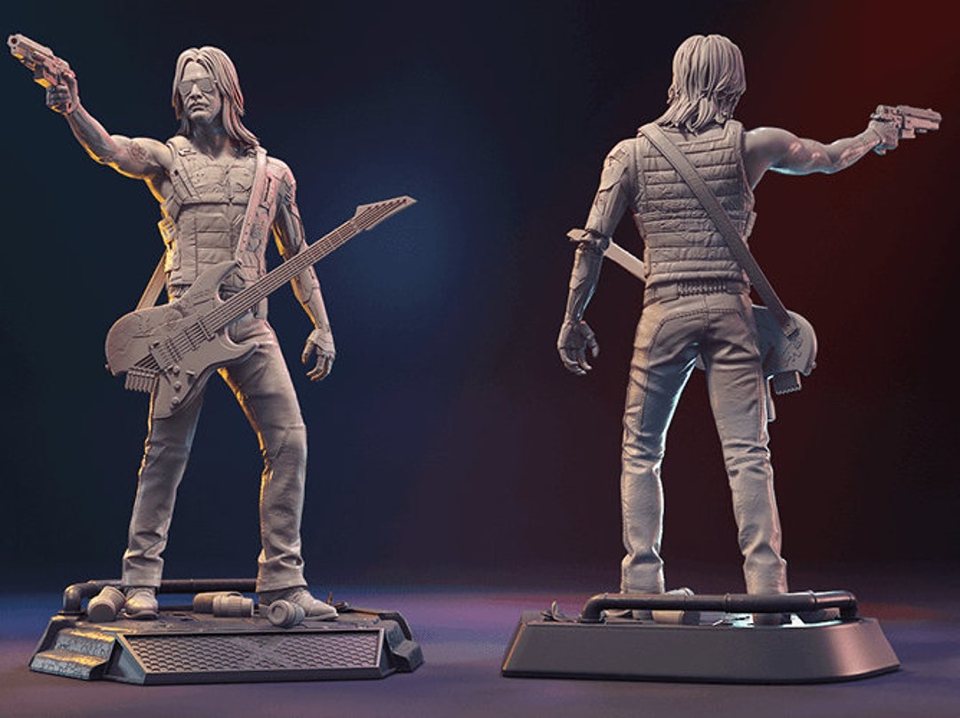 Johnny Silverhand 3D Model Print File Cyberpunk Johnny Etsy UK