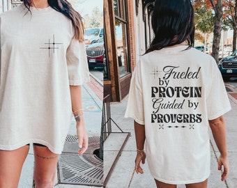 Pump Cover Womens Workout Shirts, Oversized Gym Graphic Tees, Weightlifting Gym Shirts, Godly Gifts for Mom, Christian Clothes, Proverbs