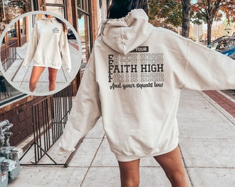 Gym Sweatshirt for Women, Faith Sweatshirts, Pump Cover Sweatshirt for Working Out, Oversized Sweatshirt for the Gym, Christian Apparel