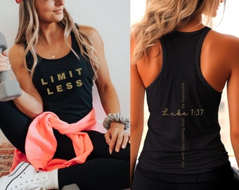 Christian Tank Top for Bodybuilding, Christian Merch Activewear Gift for Believer, Workout Clothes, Muscle Tank Gym Gifts for Mom, Pump Tank