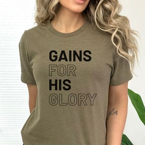 Christian Apparell GirlShirts, God Loving Gift for Believer, Christian Workout Shirt, Godly Christian Shirt for Jesus Lover, Gym Apparell