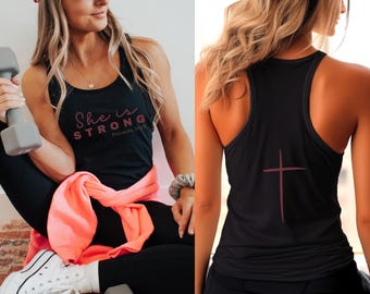 Christian Tank Top for Bodybuilding, Christian Merch Activewear Gift for Believer, Workout Clothes for Jesus Lovers, Gym Gifts for Mom, Pump