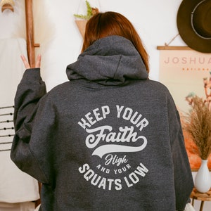 Oversized Sweat Shirt, Faith Apparell Gift for Jesus Lover, Christian Apparell Gift for Believer, Womens Apparell Pullover Sweat Shirt Gym