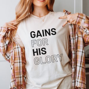 Christian Apparell GirlShirts, God Loving Gift for Believer, Christian Workout Shirt, Godly Christian Shirt for Jesus Lover, Gym Apparell