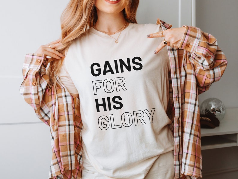 Christian Apparell GirlShirts, God Loving Gift for Believer, Christian Workout Shirt, Godly Christian Shirt for Jesus Lover, Gym Apparell