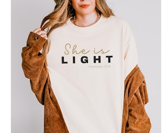 Trendy Shirts for Women, Christian Apparel, Oversized Comfort Colors TShirt, Fitness Motivational Shirts for Gym, Worship Shirt, Jesus Shirt
