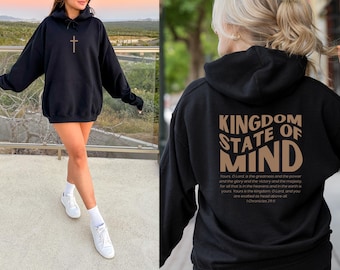 Christian Merch Gifts for Believers, Worship Sweatshirt Prayer Gift, Minimalist Hoodie, Scripture Bible Verse Sweater, Religious Gift, Gym