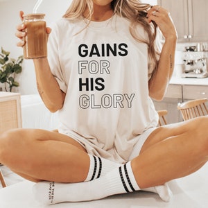 Christian Apparell GirlShirts, God Loving Gift for Believer, Christian Workout Shirt, Godly Christian Shirt for Jesus Lover, Gym Apparell