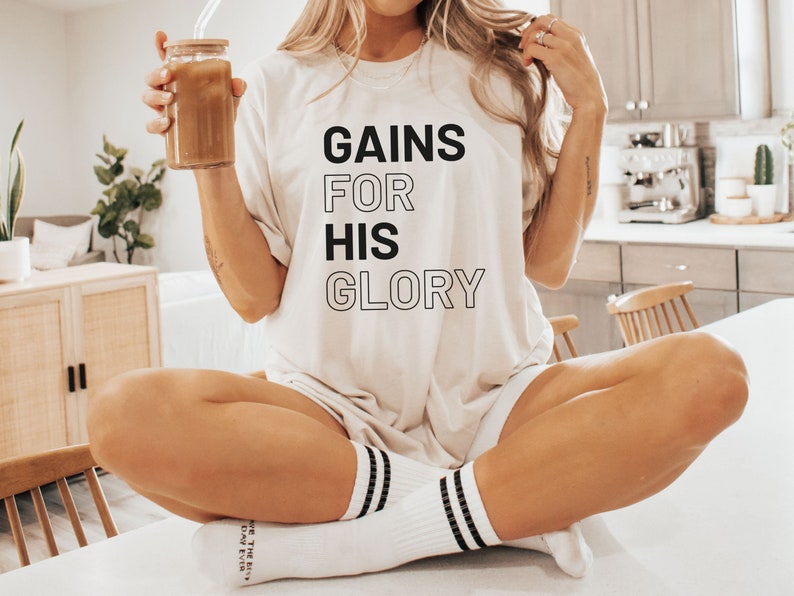 Christian Apparell GirlShirts, God Loving Gift for Believer, Christian Workout Shirt, Godly Christian Shirt for Jesus Lover, Gym Apparell