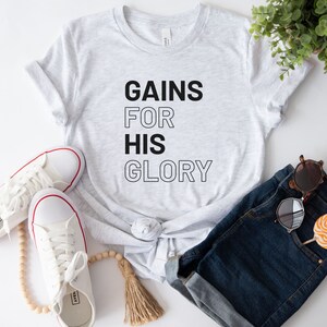 Christian Apparell GirlShirts, God Loving Gift for Believer, Christian Workout Shirt, Godly Christian Shirt for Jesus Lover, Gym Apparell