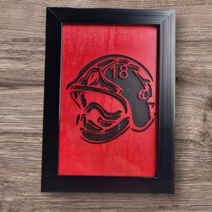 Firefighter helmet frame