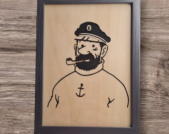Captain Haddock frame from the Tintin series