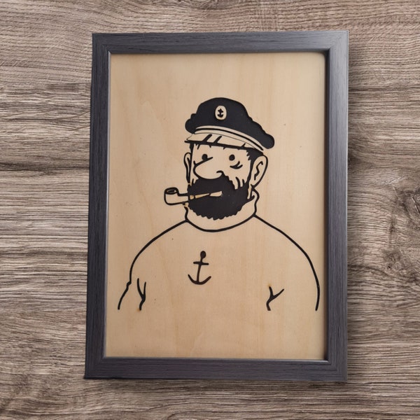 Cadre Capitaine Haddock de la série tintin