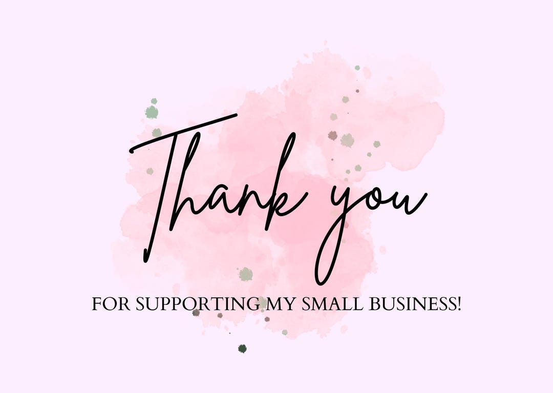Printable Thank You Cards Bundle for Small Business Editable Canva ...