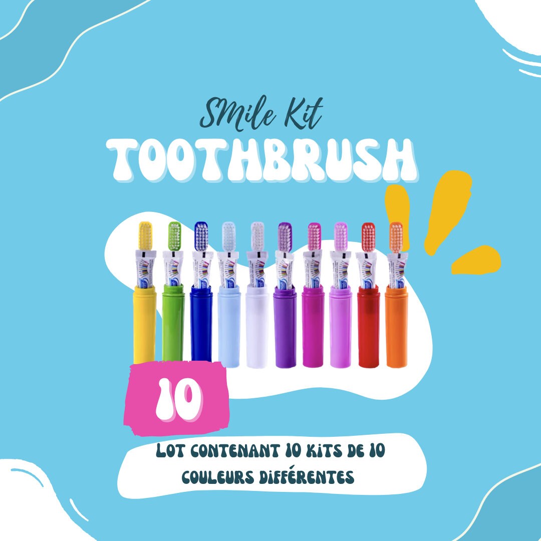 10 Toothbrushes Toothpaste 10 Colors - Etsy