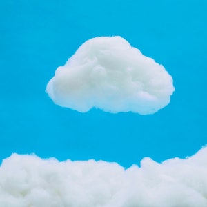 Drei Wattewolke, Kreativ Set, DIY Set, Bastelset, Geschenkidee, cotton clouds, Self-Care, Wolkenhimmel, Wolken zum Selbermachen, Mottoparty