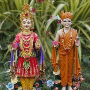Aksharpurshotam statue swami statue,Handicraft Large SwamiNarayan Standing Royal Dress BAPS murti Multicolour best gift ideas free delivery