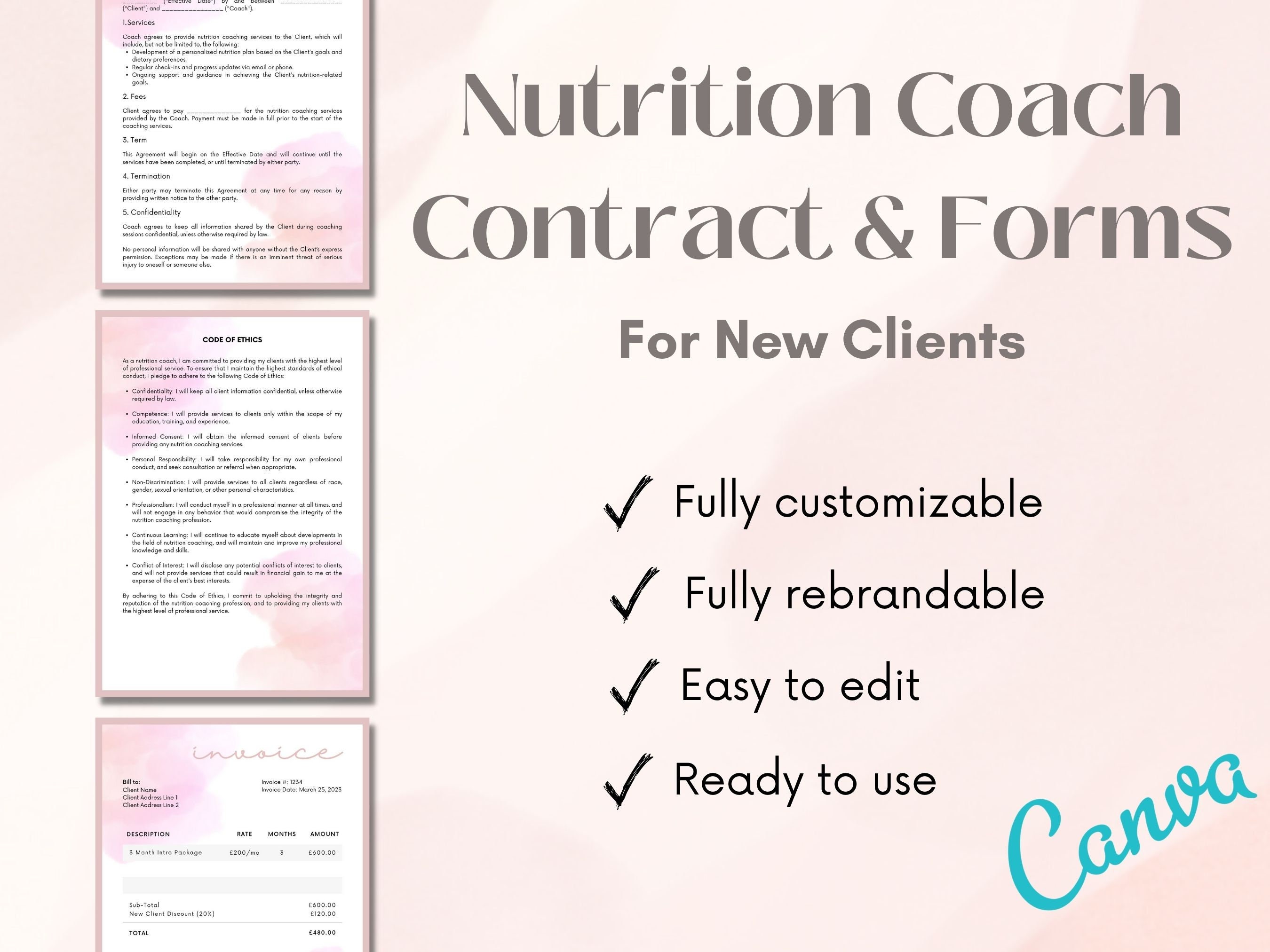 Client Agreement for Health Coaches