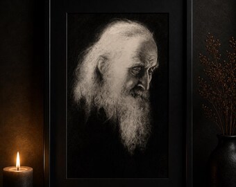 Retrato personalizado a grafito, arte conmemorativo realista, boceto espiritual hecho a mano.
