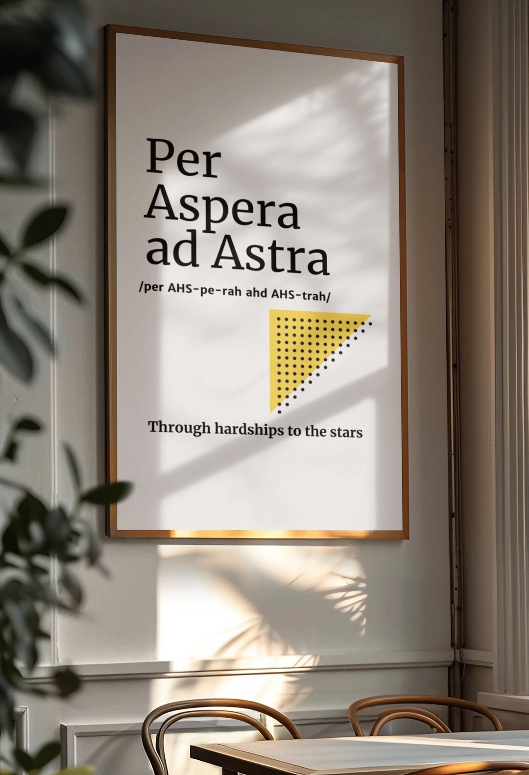 Per Aspera Ad Astra - Motivational Quotes - Minimalist Latin Art for ...