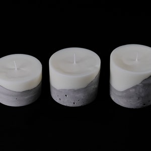 Artisan&Luxury Candle Gift, Concrete Soy Candle Set with Scent Options Luxury Candle Cement Candle image 8