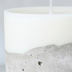 Artisan&Luxury Candle Gift, Concrete Soy Candle Set with Scent Options Luxury Candle Cement Candle image 7