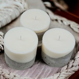 Artisan&Luxury Candle Gift, Concrete Soy Candle Set with Scent Options Luxury Candle Cement Candle image 6