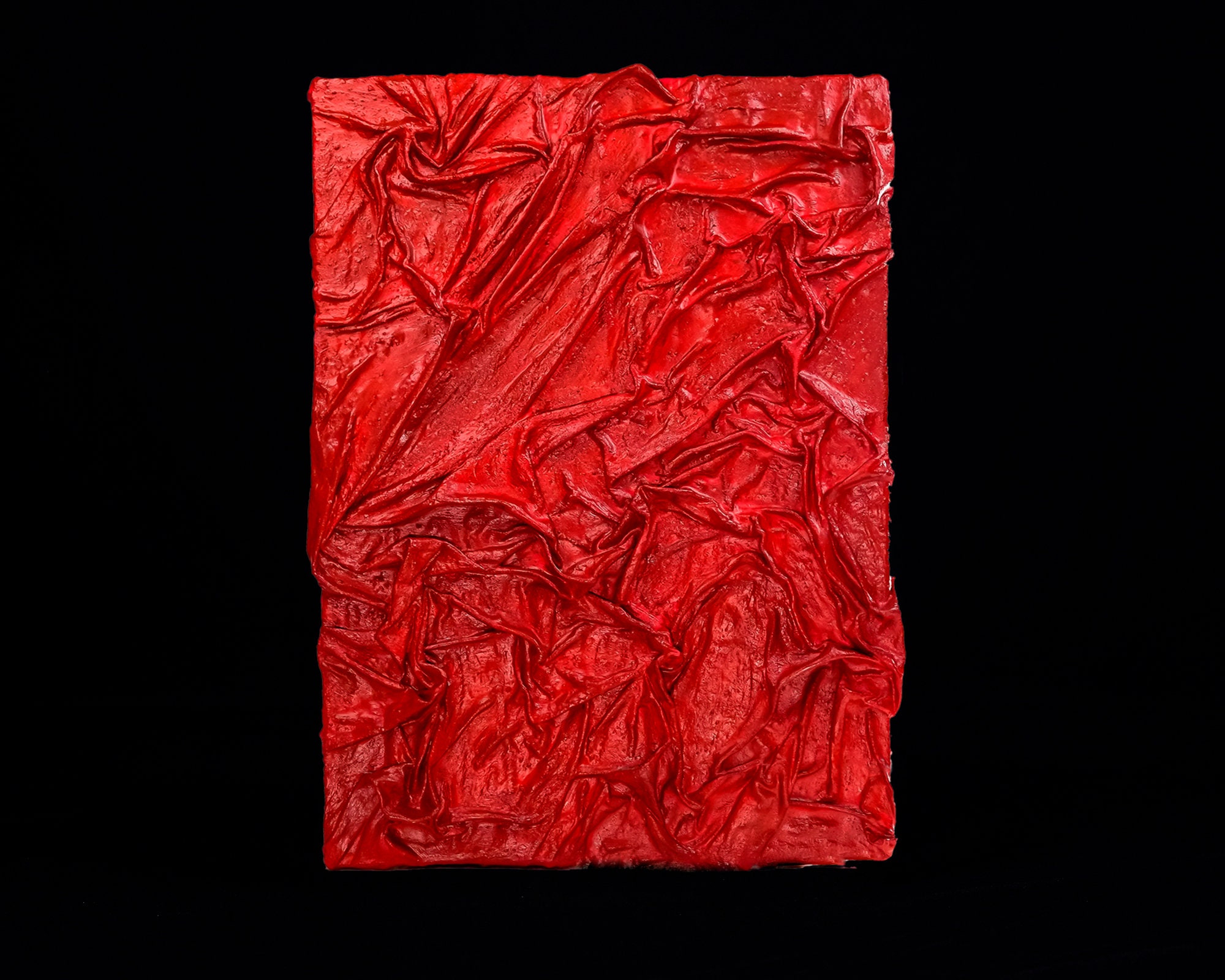 Red Textured Wall Art Fabric Canvas Textured Fabric Wall Art Textured