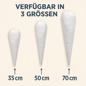 Schultüte Kissen, Kissenfüllung, (70 / 50 /35 cm) Füllkissen in Kegelform | Die Einlage für die Zuckertüte image 5