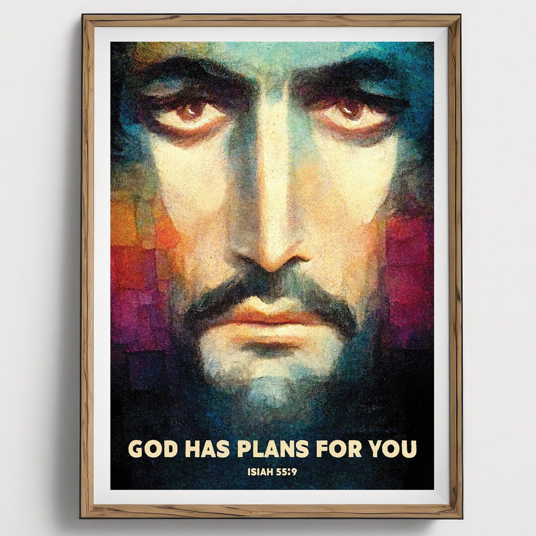 God Has Plans DIGITAL DOWNLOAD Poster, Scripture Art , Bible Art