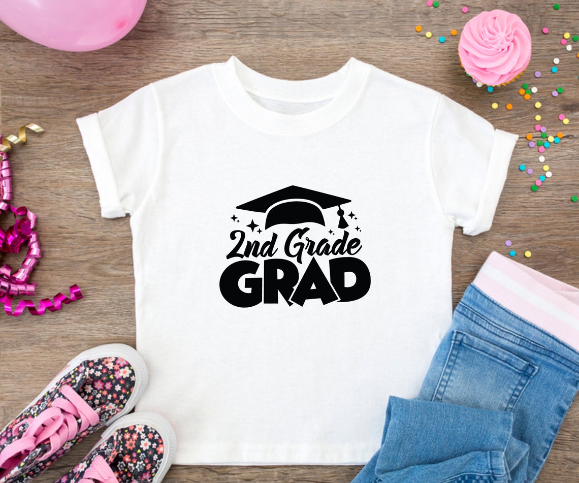 2nd Grade Grad, 2nd Grade Graduation, Cricut, Png, Svg, Sublimation ...