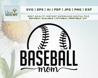 Baseball Mom Svg, Baseball Mom Shirt Png, Design for Tumbler, Sweatshirt, Hoodie, Cricut, Png, Svg, sublimation, Baseball Cricut Cut Files