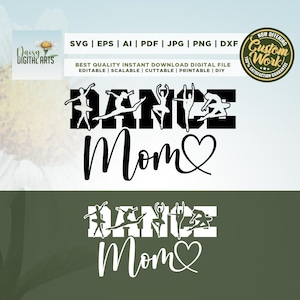 Dance Mom SVG, Cricut, Png, Svg, sublimation, Dance Team Mom, Dance Competition Shirt Design, Dance Mama, Dance Team Mom Gift, Silhouette