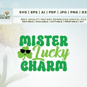 Mister Lucky Charm SVG, St Patrick’s PNG, Cricut, Png, Svg, sublimation, St Patrick’s Day svg Boys, Kids St Patrick’s Day svg, Boys