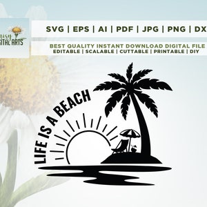 Life’s A Beach svg, Beach Life, Beach Png, I’m Just Playin’ In The Sand png, Beach, Digital Download, Sublimation Design, Cricut, Png, Svg