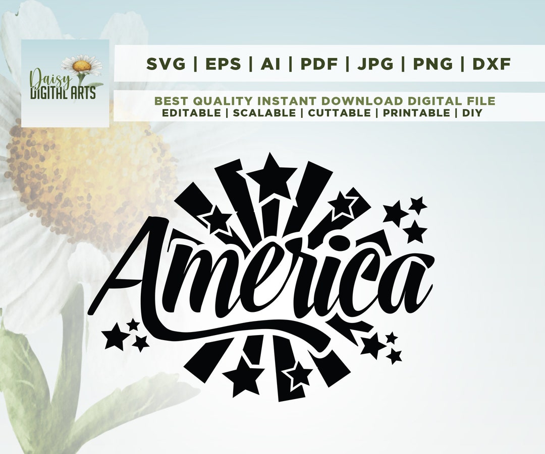 American Flag SVG, Fourth of July SVG, 4th of July Svg, 4th of July Svg ...