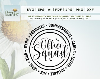 Office Squad SVG, teacher svg, teacher shirt svg, school svg, secretary svg, school secretary svg, back to school svg, Cricut, Png, Svg