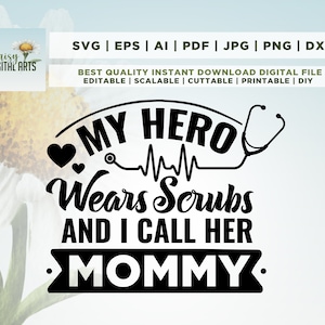 Enfermeira Svg, Presente de Enfermagem, Minha Mãe, Dia das Mães, Presente de Cuidados de Saúde, Enfermeira Registrada, Camisa de Enfermeira, Decalque de Enfermeira, Cricut, Png, Svg, sublimação