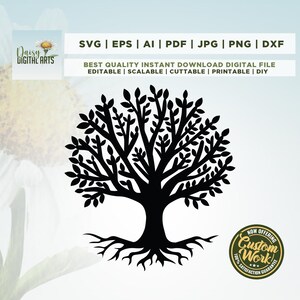 Tree of Life SVG, Cricut, Png, Svg, sublimation, Family Reunion Tree with Roots Cut File for Cricut, Family Tree Svg, Cut file,