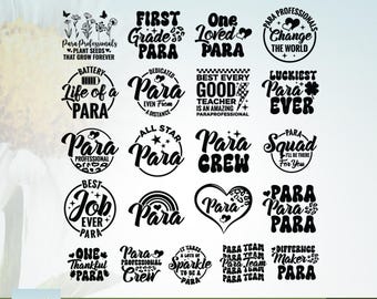 Para SVG Bundle: Paraprofessionelle Shirt-Designs, Cricut, Png, SVG, Paraprofessionelle SVG-Bundle, Paraprofessionelle Png, Paraprofessionelle svg.
