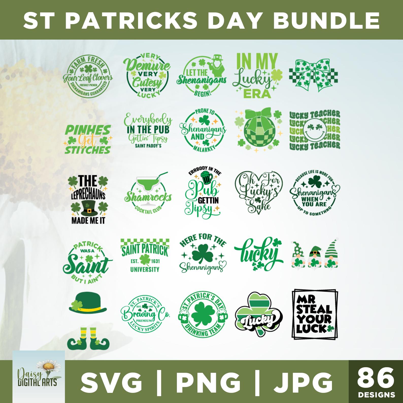 St Patricks Day Png Bundle, Cricut, Png, Svg, Sublimation, St Patricks ...