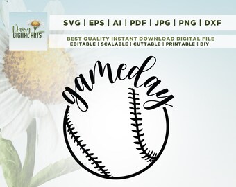 Game Day SVG, Baseball Mom PNG, Sports Mom Svg, Baseball Design Svg, Softball Game Day Svg, Cut File, Cricut, Png, Svg, Game Day, Iron on