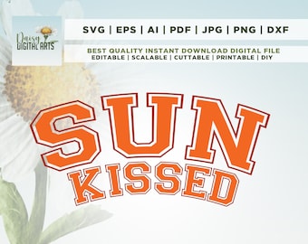 Solkysst svg png, Beach Vibes Varsity PNG, Beachy svg, Arched college Svg, Trendig sommar svg, Digital fil, Sommar svg, Jersey typsnitt, Cricut