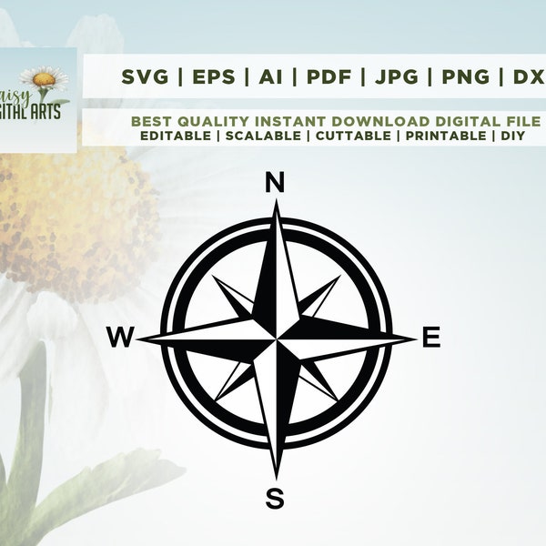 Compass Svg - Etsy