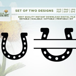 Horseshoe SVG Files, Horse Shoe Cut Files, Horseshoe Vector Files, Horse Shoe Vector, Horseshoe Clip Art, CnC Files, St Patrick's Day, cut