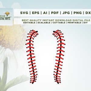Baseball Faden svg, Baseball svg, Ball svg, Sport Ball svg, Baseball Shirt, Baseball Stiches SVG-Datei, Softball Stiches svg, geschnittene Datei