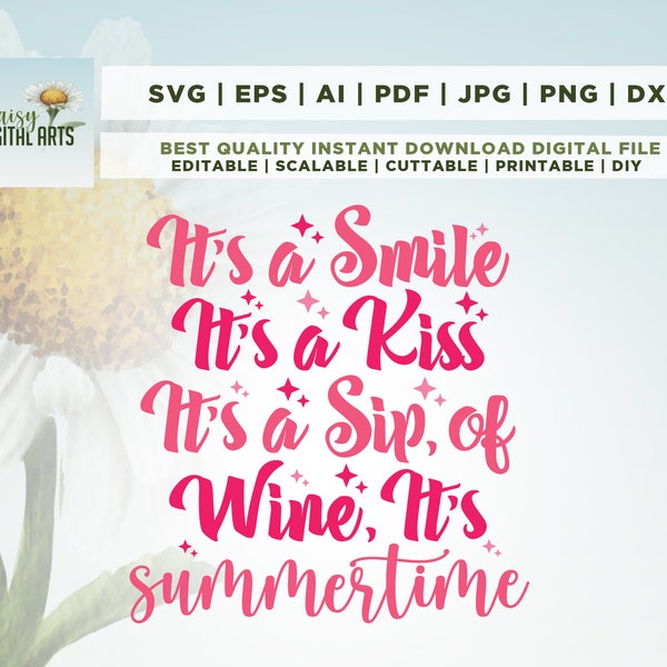 It’s Summertime Country Song Design SVG, PNG, sublimation, Cricut, Png, Svg, Digital Download, silhouette, cut file, summer, sublimation