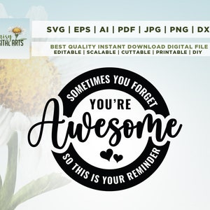 Parfois, vous oubliez Svg, Bestie svg, Bst ami svg, collègue svg, appréciation svg, amis svg - Imprimable, Cricut, Silhouette, couper fichier